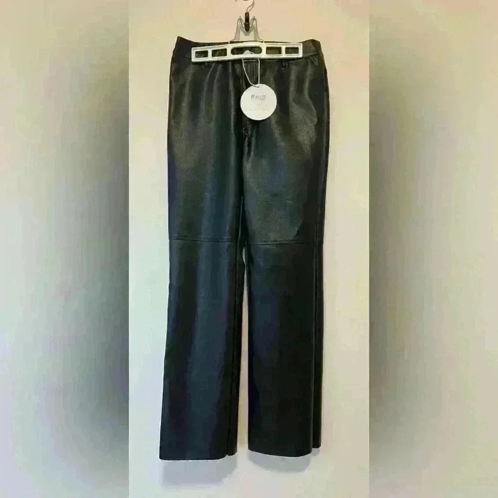 Princess Polly Macey black pleather pants , sz 8 - Picture 8 of 13